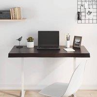 Berkfield Home Table Top Dark Grey 100x60x(2-6) cm Treated Solid Wood Live Edge in Brown