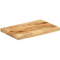 Berkfield Home Table Top 40x30x2.5 cm Live Edge Solid Wood Rough Mango in Brown