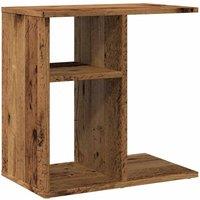 Berkfield Home Side Table Old Wood 50x30x50 cm Engineered Wood in Brown | Size: 50 x 30 x 50 cm