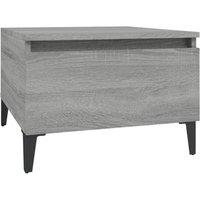 Berkfield Home Side Table Grey Sonoma 50x46x35 cm Engineered Wood | Size: 50 x 46 x 35 cm