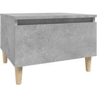 Berkfield Home Side Table Concrete Grey 50x46x35 cm Engineered Wood | Size: 50 x 46 x 35 cm