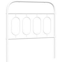 Berkfield Home Metal Headboard White 90 cm