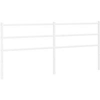Berkfield Home Metal Headboard White 200 cm