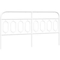 Berkfield Home Metal Headboard White 193 cm