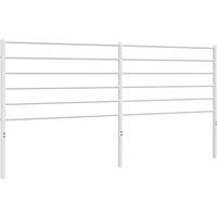 Berkfield Home Metal Headboard White 193 cm