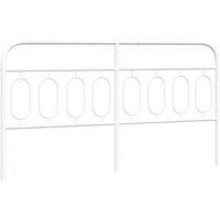 Berkfield Home Metal Headboard White 160 cm