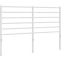 Berkfield Home Metal Headboard White 135 cm