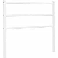 Berkfield Home Metal Headboard White 100 cm
