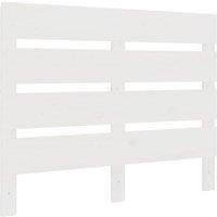 Berkfield Home Headboard White 75x3x80 cm Solid Wood Pine | Size: 75 x 3 x 80 cm