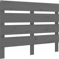 Berkfield Home Headboard Grey 100x3x80 cm Solid Wood Pine | Size: 100 x 3 x 80 cm