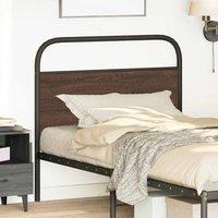 Berkfield Home Headboard Brown Oak 90 cm Steel & Engineered Wood