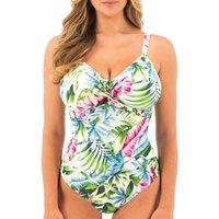 Fantasie Women's Langkawi Twist Front Swimsuit in White | Size: 38D