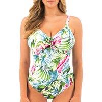 Fantasie Women's Langkawi Twist Front Swimsuit in White | Size: 38DD