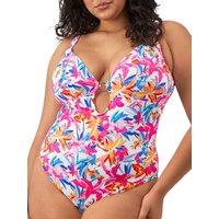 Elomi Women's Savaneta Non Wired Swimsuit in Pink | Size: 38G/GG