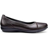 Hotter Women's 'Robyn II' Ballet Pumps in Chocolate | Size: 7.5