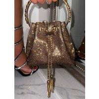 Love Lemonade Women's Crystal Goddess Handbag in Gold