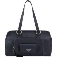 Dents Women's Haworth Leather Shoulder Bag in Navy