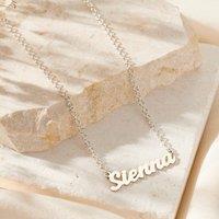 Posh Totty Designs Women's Sterling Silver Personalised Name Necklace