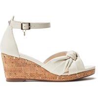 Moda In Pelle Women's 'Muscari' Leather Wedges in Off-White | Size: 7