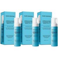 GlowCocktail London Women's GLOW 3 x Hydrate & Plump Hyaluronic Acid Serum 30ml in White | Size: 90ml