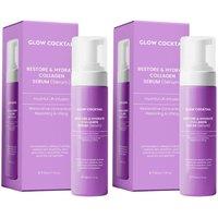 GlowCocktail London Women's 2 X Restore & Hydrate Collagen Serum 30Ml in Purple | Size: 60ml