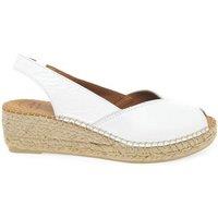 Toni Pons Women's 'Bernia' Wedge Heel Espadrilles Sandals in White | Size: 7
