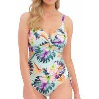 Fantasie Women's Paradiso Twist Front Adjustable Leg Swimsuit in Blue | Size: 38E