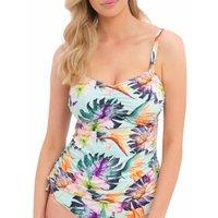 Fantasie Women's Paradiso Adjustable Side Tankini Top in Blue | Size: 38F