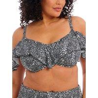 Elomi Women's Pebble Cove Underwired Bikini Top in Black | Size: 38HH