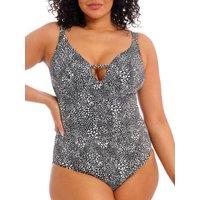 Elomi Women's Pebble Cove Non Wired Swimsuit in Black | Size: 38H/HH