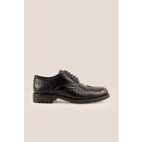 Oswin Hyde Men's George Leather Derby Brogue in Black | Size: 11