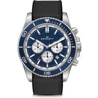Kennett Men's PaceSetter Chronograph Watch Nautical Inspired Timepiece in Black