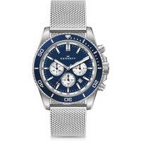 Kennett Men's PaceSetter Chronograph Watch Nautical Inspired Timepiece in Silver