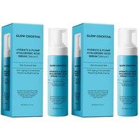 GlowCocktail London Men's 2 x Hydrate & Plump Hyaluronic Acid Serum 30ml in Blue | Size: 60ml