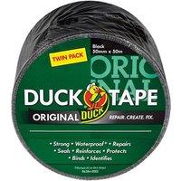 Sellotape Duck Tape Original 50Mm X 50M Black (2 Pack)