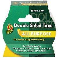Sellotape Duck Tape Double Sided Tape 38Mm X 5M in White