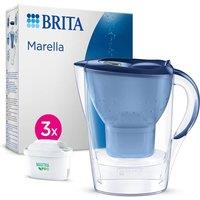 Brita Marella Water Filter Jug Blue (2.4L) Starter Pack incl. 3x MAXTRA PRO Pure Performance Cartridge | Size: 1 Pack