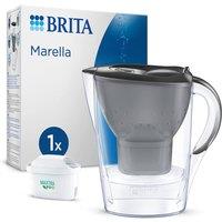 Brita Marella Water Filter Jug Graphite (2.4L) incl. 1x MAXTRA PRO Pure Performance Cartridge in Grey | Size: 1 Pack