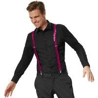 tectake Sequin Trouser Braces in Pink