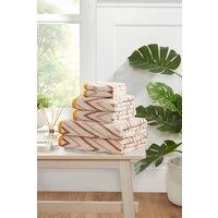 Rapport Home Helix 6 Piece Cotton Towel Bale Set Luxury Soft Absorbent in Natural