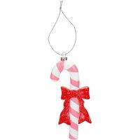 VFM e-Store Christmas Tree Decoration Hanging Candy Cane Ornament 18x8x2 in Red