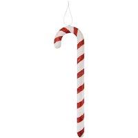 VFM e-Store Christmas Tree Decoration Glitter Candy Cane Ornament in Red
