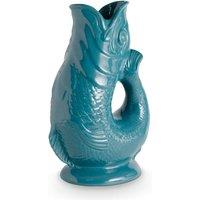 Wade Albert White Fish Jug, Earthenware, 1.2L, Agave WA967803TEA in Teal | Size: A