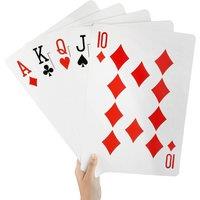 MANTRARAJ A4 Giant Jumbo Plastic Coated Playing Cards Deck of 52 Outdoor Game