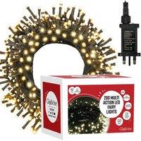 Globrite Warm White Fairy Lights 20m 200LED String Lights for Indoor & Outdoor Decoration