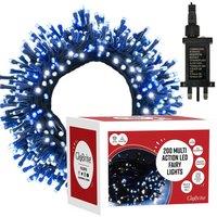 Globrite Blue White Fairy Lights 20m 200LED String Lights for Indoor & Outdoor Decoration