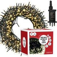 Globrite Warm White Fairy Lights 100m 1000LED String Lights for Indoor & Outdoor Decoration
