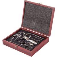 Oypla 9pc Wine Opener Accessory Gift Set in Natural