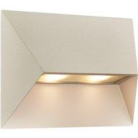 Nordlux Pontio Outdoor Wall Light Sand Metal Garden GU10 IP54 Mains in Beige