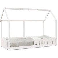 Berkfield Home Kids' House Bed Frame without Mattress White 90x200 cm